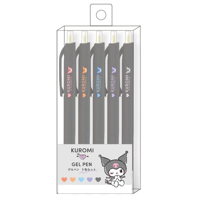 クロミ さんかくじくゲルペン0.5mm 5色セット 280026 SANRIO サンリオ