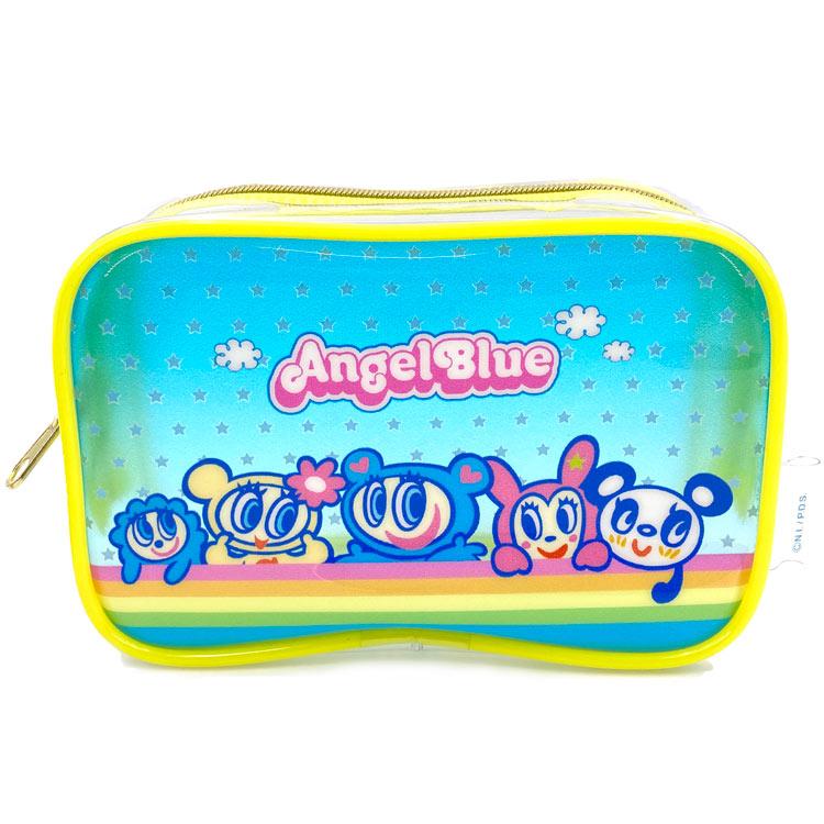 エンジェルブルー クリアBOXペンケース レインボー 280224 Angel Blue