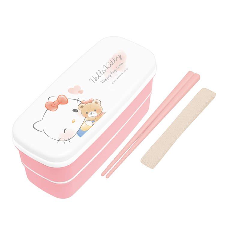 ハローキティ スリム2段ランチボックス 弁当箱 べんとう箱 お弁当