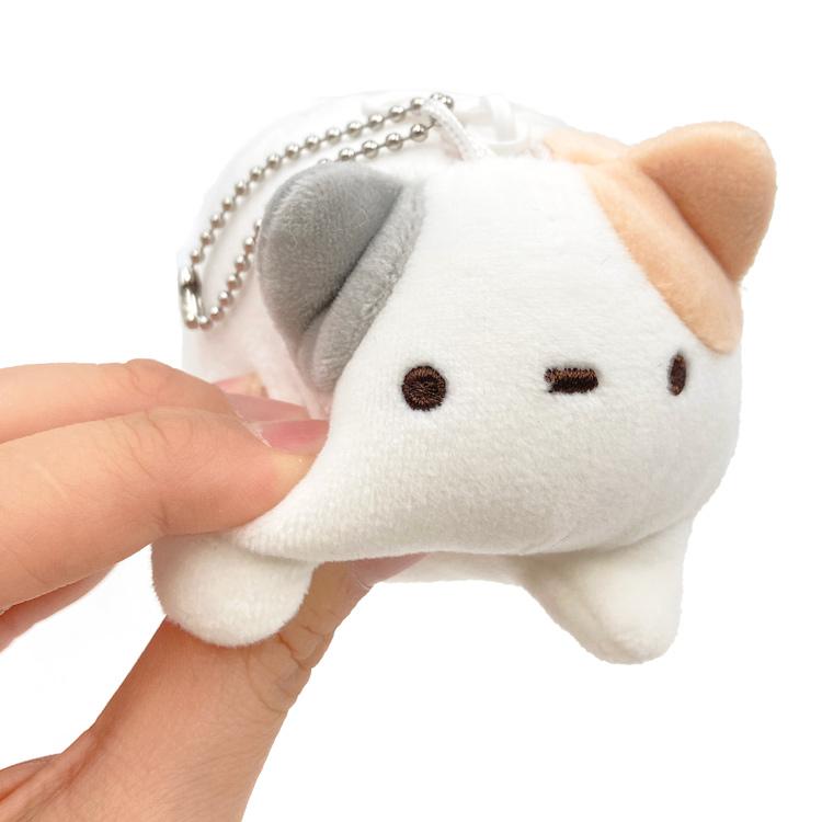 猫 ぬいぐるみ ボールチェーン付き マスコット バッグチャーム ぬいぐるみ 猫 こにゃんころん ボール