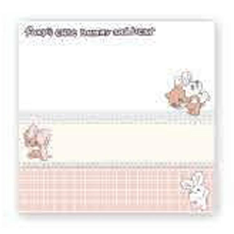 foxy illustrations ふせん 3種 Bunny&Bear 009361 クリエイターズ