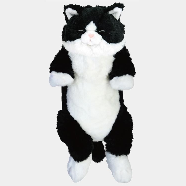 ひざねこ すやすやぬいぐるみ ハチワレ 051281 猫 自然な重さ