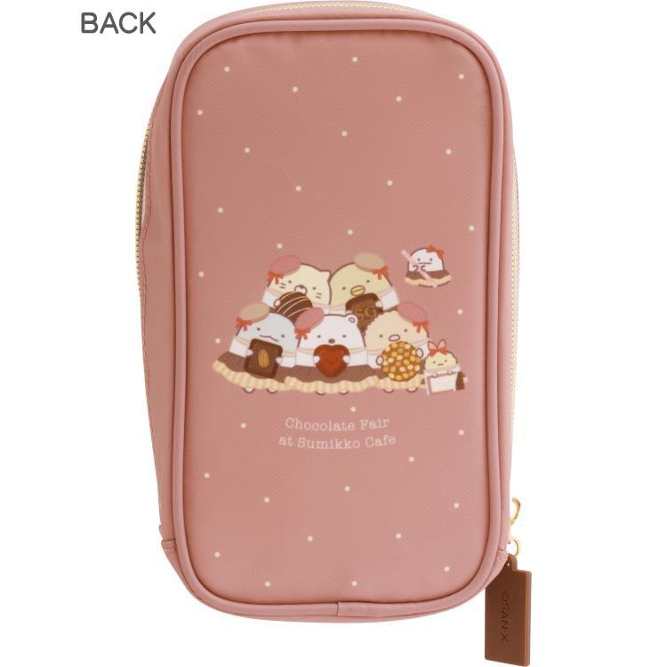 すみっコぐらし ポーチ 喫茶すみっコでチョコレートフェア 縦型 ペン