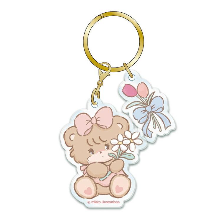 mikko illustrations アクリルキーホルダー ラテ 512761 ミッコ