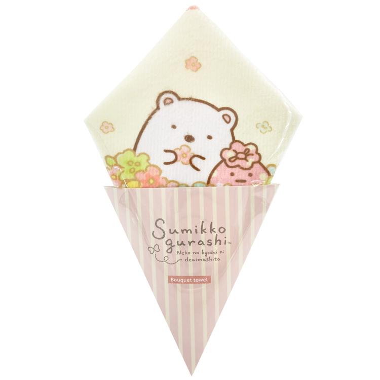 すみっコぐらし タオルハンカチ ブーケ型 しろくま 892858 すみっコぐらし タオルハンカチ ブーケ型 しろくま 892858