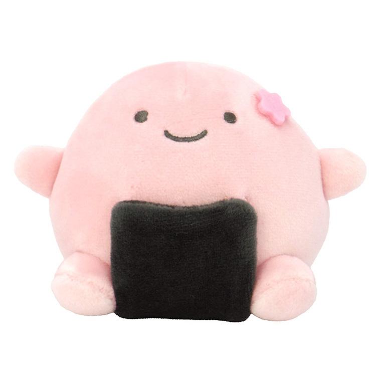 なんでもいきもの ぬいぐるみS さくらでんぶおにぎり 207678 よこみぞ