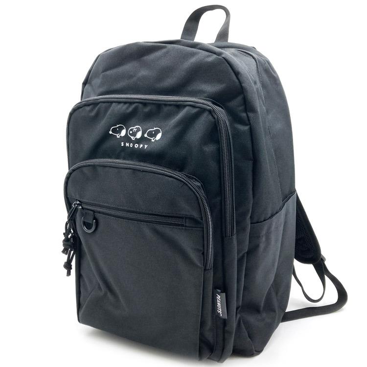 スヌーピー Dパックリュック ブラック×ブラック 296119 30リットル 30L