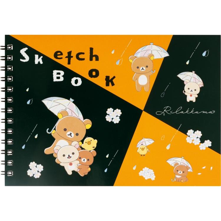 リラックマ 図案スケッチブックB6 MH26002 雨のち晴れのリラックマ