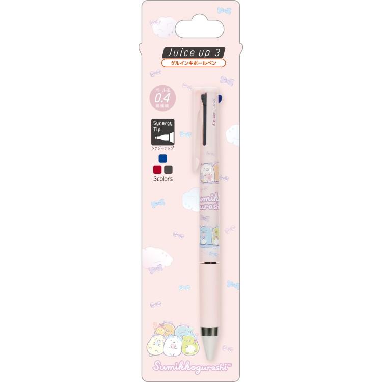 すみっコぐらし ジュースアップ3C 0.4mm PR12904 ピンク 3色ボールペン