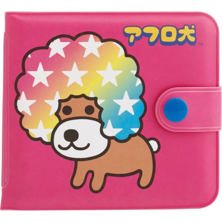 アフロ犬　ケイコウ犬　ピンクタイプ 犬、犬キャラクター、ピンクのアフロ犬、アフロ犬 Stock Illustration