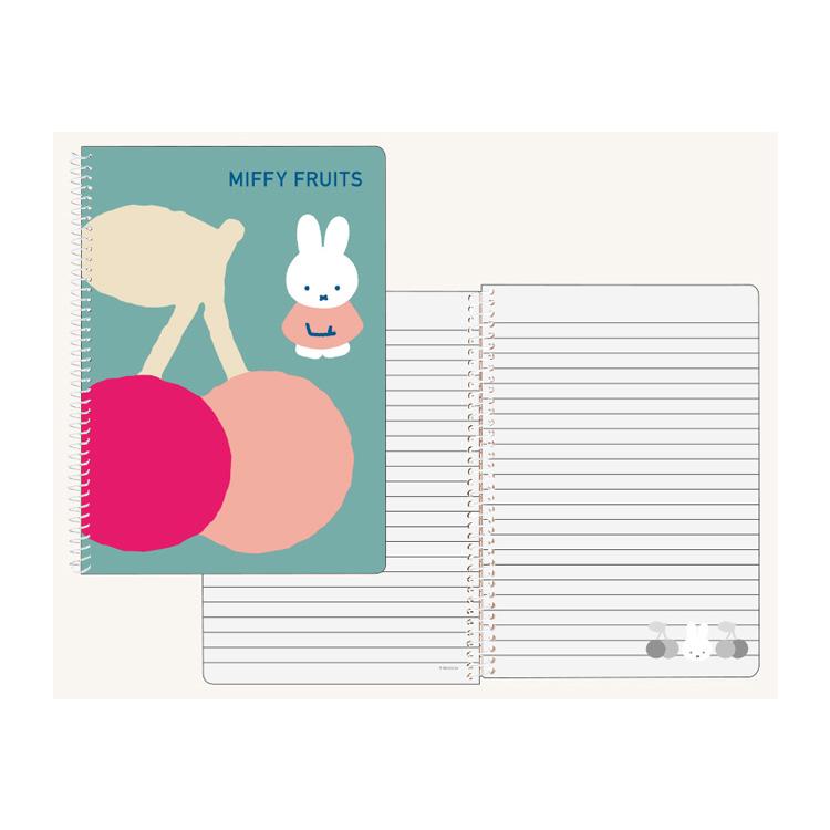 ミッフィー ノートB6 緑 053590 フルーツ miffy ディックブルーナ