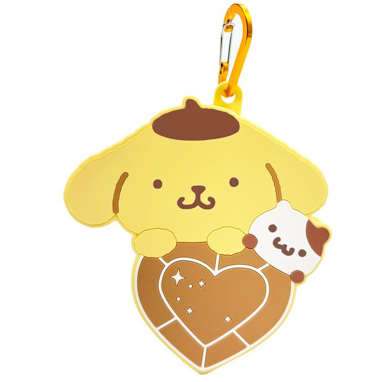 ポムポムプリン カラビナ付シリコンポーチ ポムポムプリン&マフィン