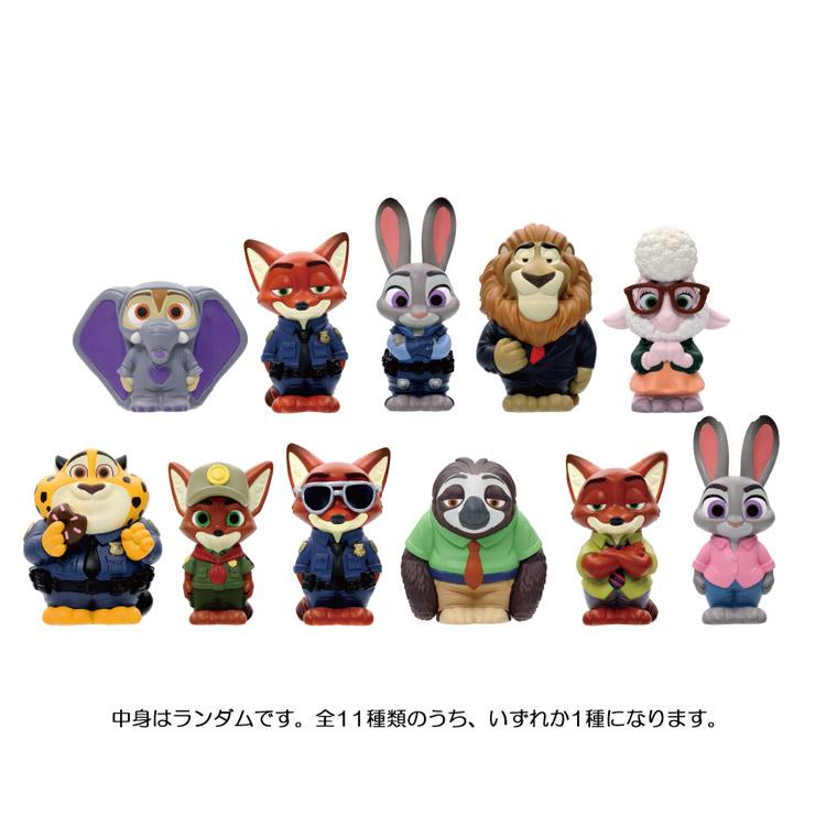 中身はランダム】ズートピア ソフビパペットマスコット : キャラクター