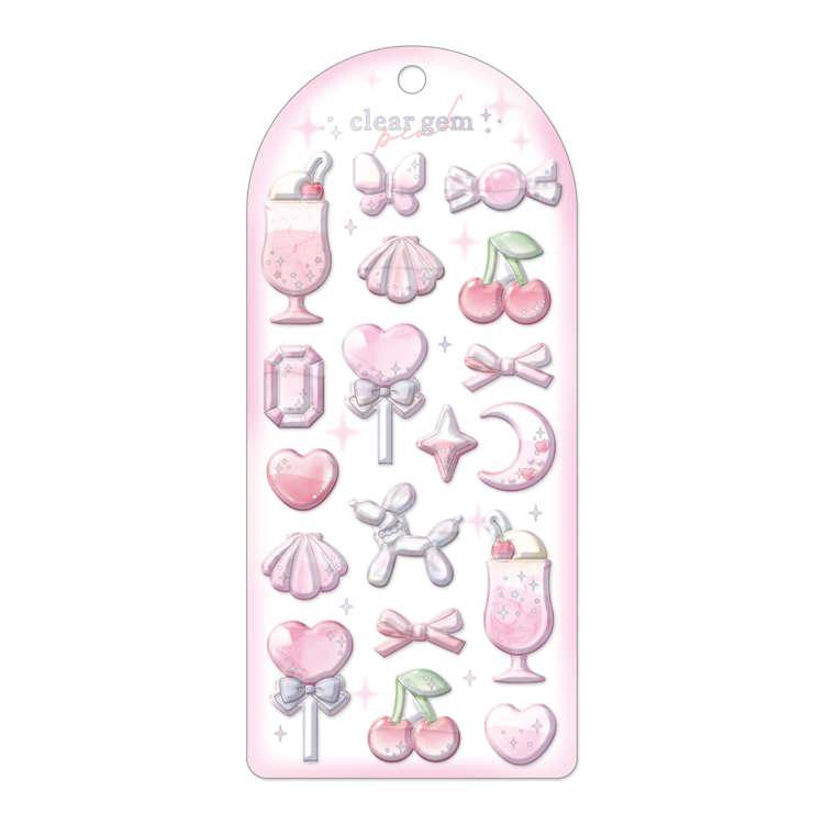 クリアジェム ウォーターシール ステッカー パステルカラー LOFT