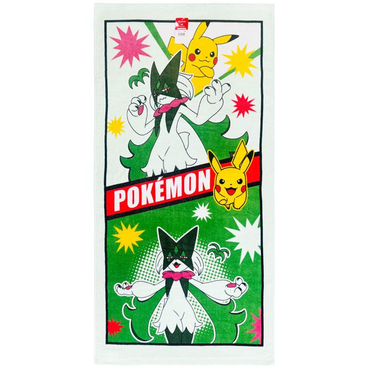 moon drop オリジナルキャラクターバスタオル ポケットモンスター バスタオル 085454 ピカチュウ×マスカーニャ