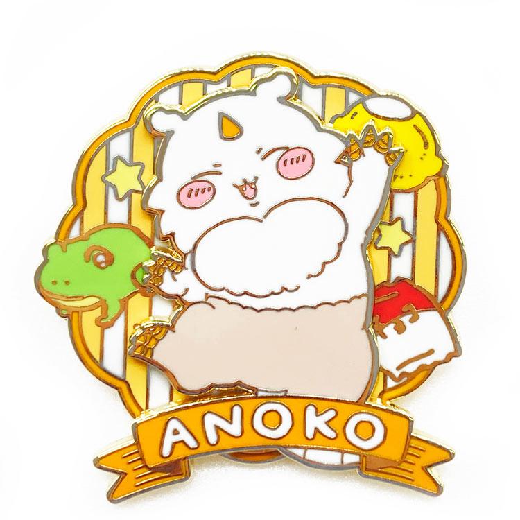 ちいかわ 大きめギミックピンバッジ あのこ 133385 CHIIKAWA なんか