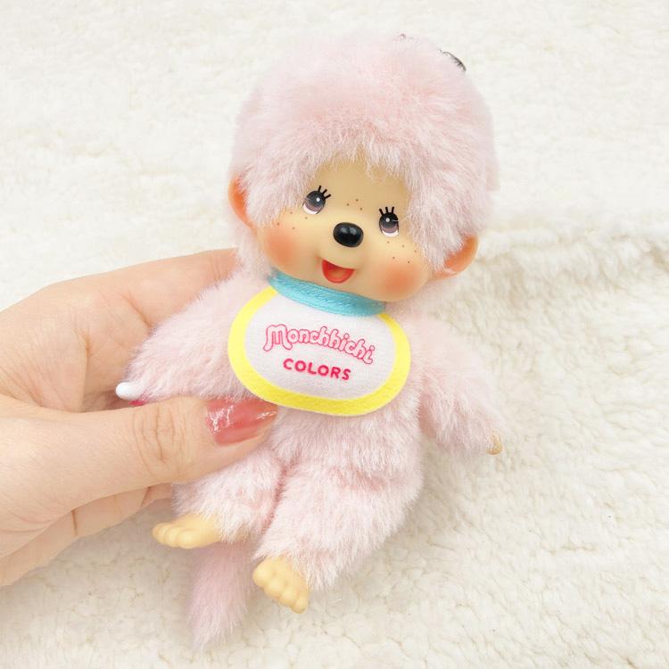 モンチッチ COLORS キーチェーン ピンク キーホルダー ぬいぐるみ ぬい