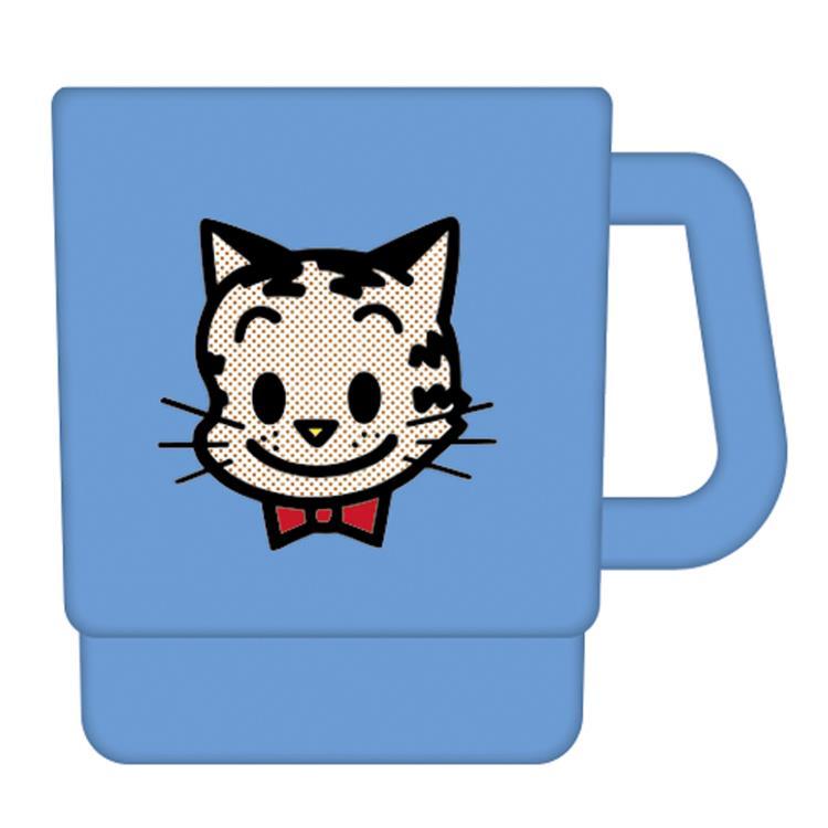 オサムグッズ プラスチックマグ 230ml CAT BL 802439 OSAMU GOODS 原田