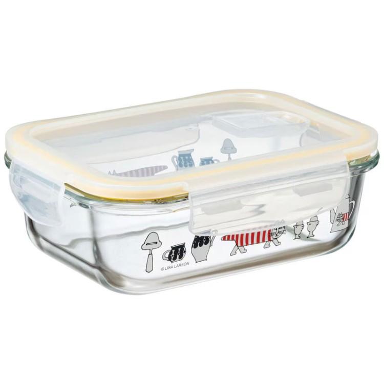 リサラーソン GBST7 耐熱ガラス保存容器M キッチン 650ml 長角
