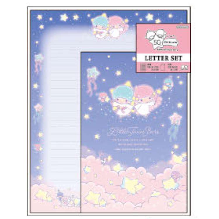 キキララ　メモ帳　レターセット　まとめ リトルツインスターズ レターセット 夜空 キキララ 手紙 てがみ 便箋
