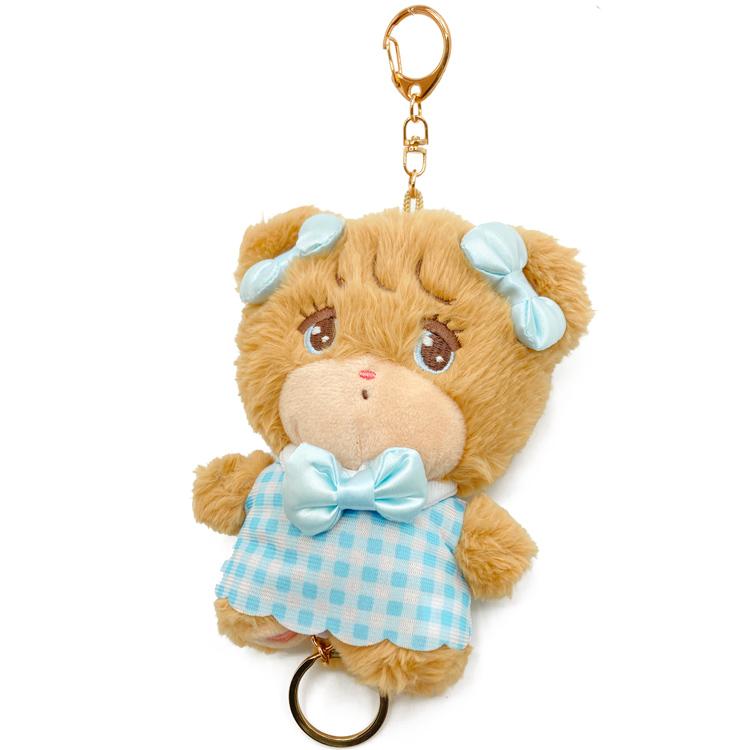 mikko illustrations リール付きマスコット ラテ 990013 ミッコ