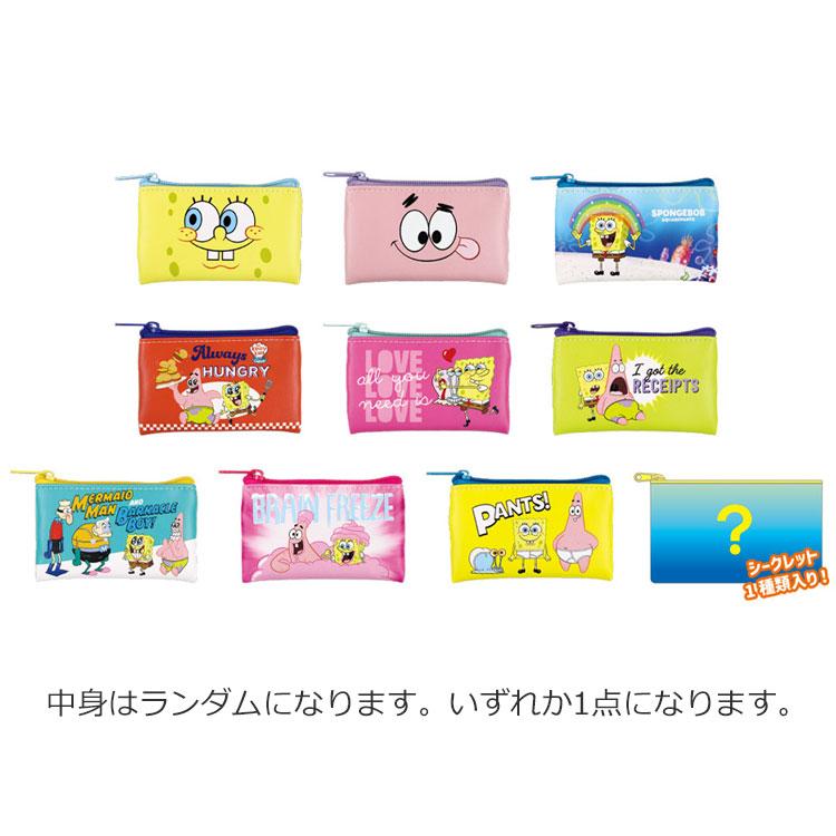 中身はランダム】スポンジボブ シークレットフラットミニポーチ 249671