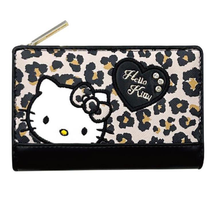 ハローキティ LF 深札入れ ヒョウ柄 151789 ワッペンキティ Hello