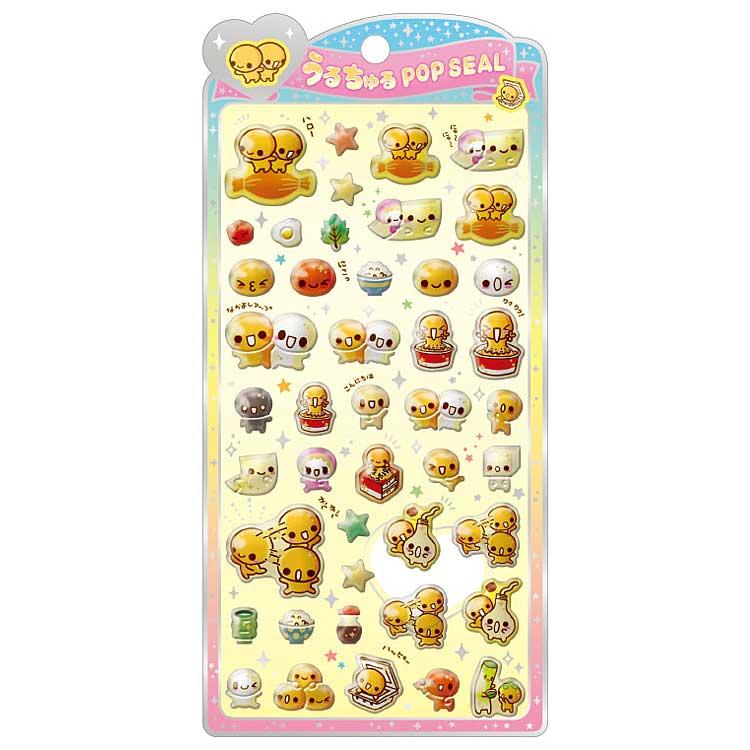 なっとうちゃんうるちゅるポップシール 平成ハッピーフォン2点セット