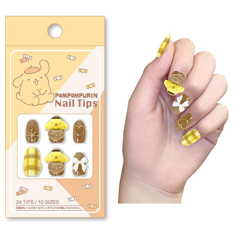 ポムポムプリン ネイルチップ 345197 推し活グッズ デコネイル セルフ