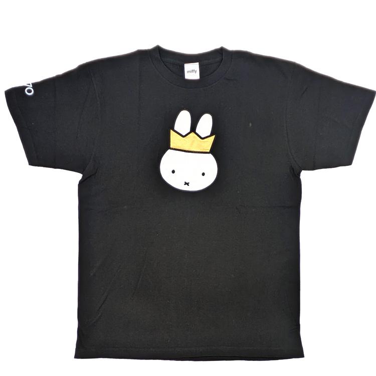 ミッフィー TシャツL Gold&Black BK 292639 70th miffy ディック