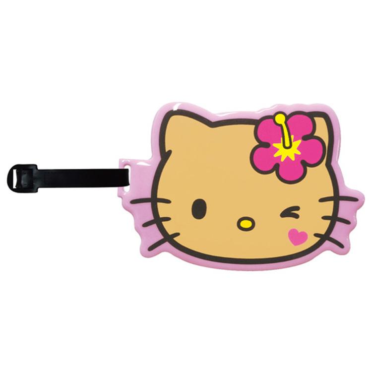 ハローキティ ダイカットPVCケース ピンク 606473 日焼けシリーズ