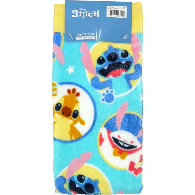 スティッチ フェイスタオル 087410 ウィズエイリアン Disney