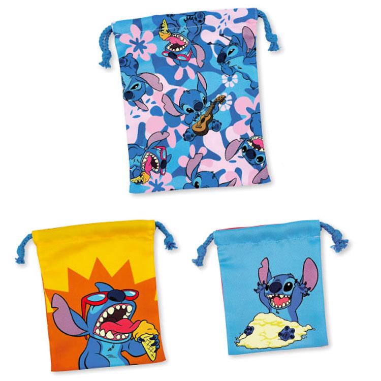 スティッチ 3P巾着 261002 ハワイアン Disney ディズニー