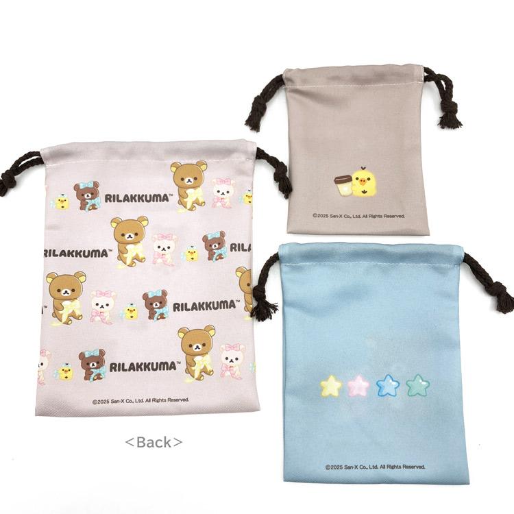 リラックマ 3P巾着 275177 リラノワ San-X サンエックス