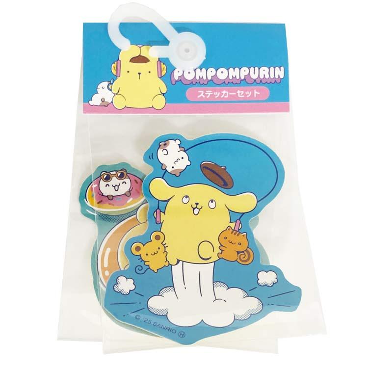 ポムポムプリン ステッカー2枚セット ダイカット 267073 ユニーク Pom