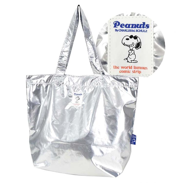 スヌーピー トートバッグ シルバー メタリック 233849 : キャラクター