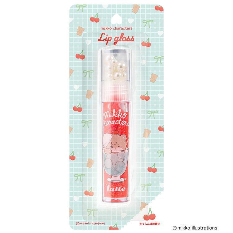 mikko illustrations リップグロス ラテ さくらんぼの香り 158362