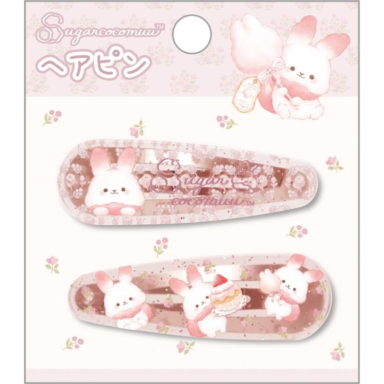 シュガーココムー ヘアピン ぱっちんどめ クリア 色違い ラメ入り