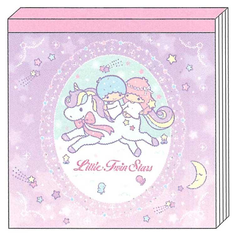 リトルツインスターズ スクエアメモ ラベンダー 643175 SANRIO