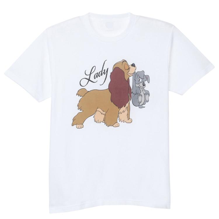わんわん物語 Tシャツ くわえる L ティーシャツ 服 半袖 ファッション