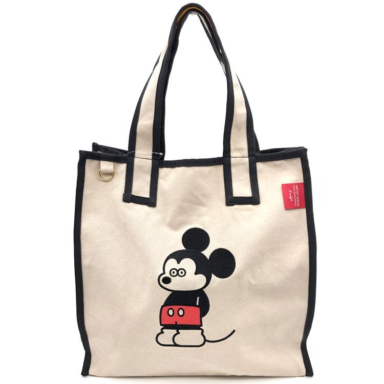 ミッキー×松本セイジ ビッグスクエアバッグ ミッキーマウススタンド