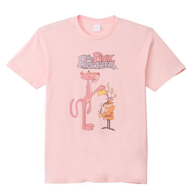 ピンクパンサー Tシャツ コミック コーヒー L ティーシャツ 服 半袖