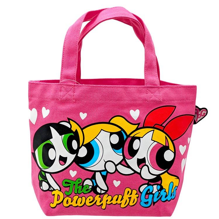 パワーパフガールズ カラーマチ付バッグ ピンク トートバッグ 手提げ