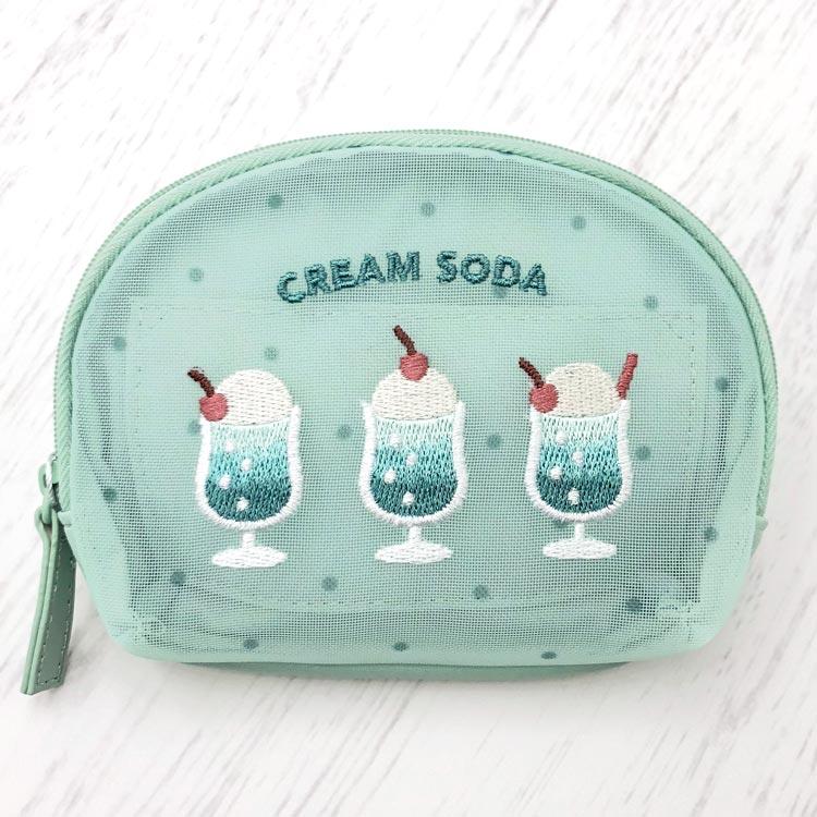 クリームソーダ ティッシュポーチ ドット クーリア 090013 | 