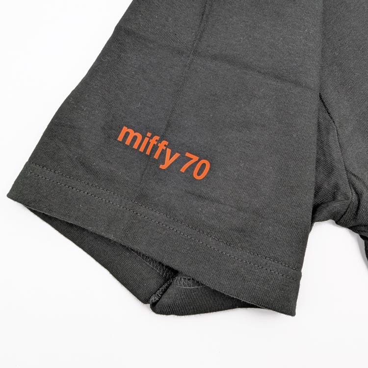 miffy 70th ナインチェ アップリケTシャツ ブラック Lサイズ ミッフィー TシャツL ナインチェ BK 292677 70th miffy ディック