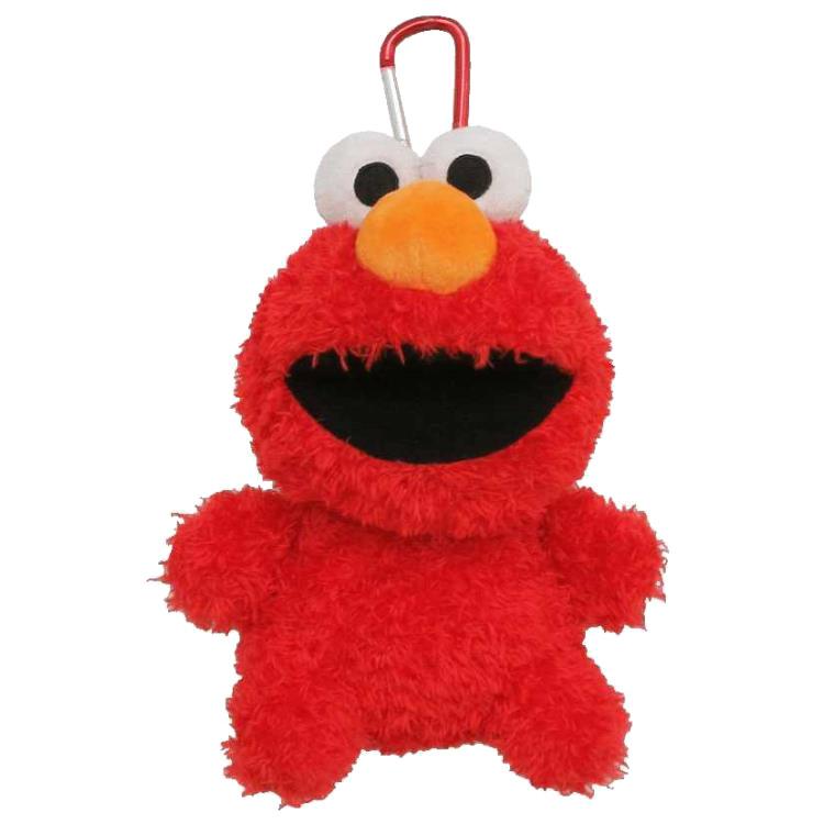 セサミストリート カラビナ付きぬいぐるみポーチ エルモ 054870 Sesame