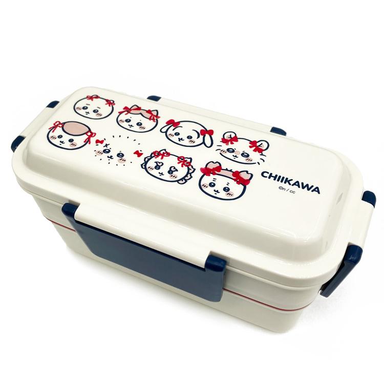ちいかわ 4点ロック2段ランチボックス 267523 リボン ハチワレ うさぎ
