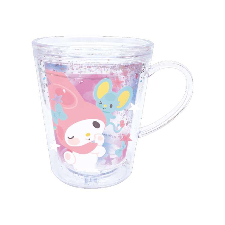 マイメロディ グリッターカップ コップ ラメ入り ドリンク 323501