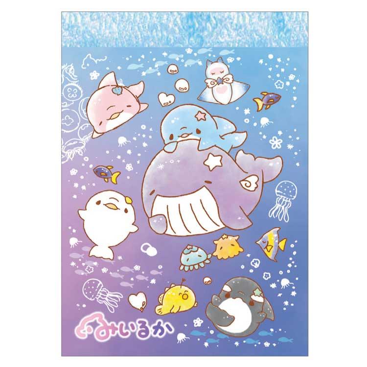 ゆるいるか ミニメモ Night Sea 274921 みいるか : キャラクター雑貨