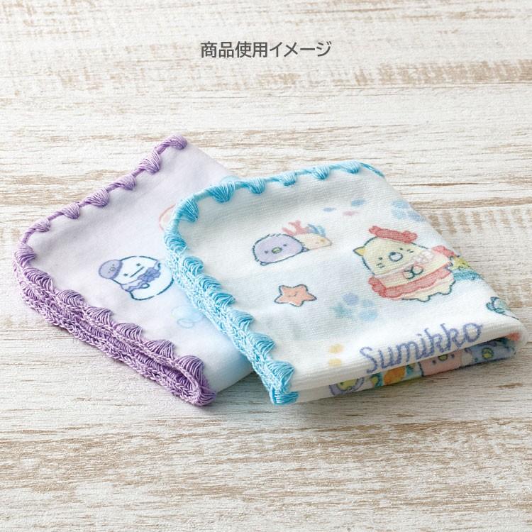 すみっコぐらし ミニタオル CM54202 ぺんぎんラグーン ブルー ハンド